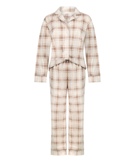 Pyjamaset Polarfleece, Weiß