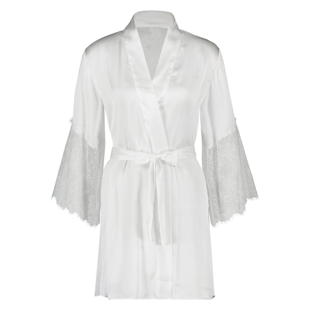 Kimono Satin Lily, Blanc