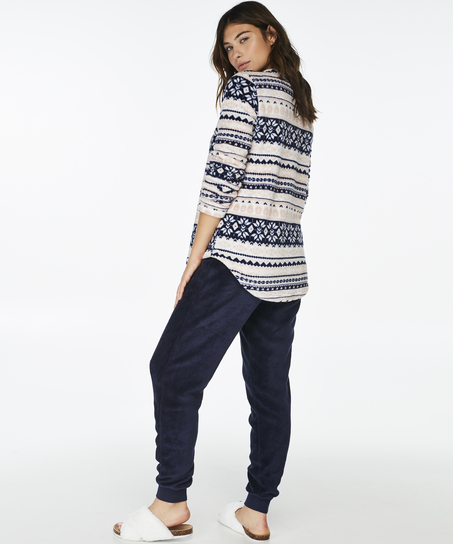 PJ Fleece Fairisle, Rose