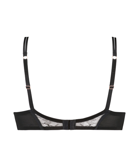 Unwattierter Bügel-BH Kelsey Lucy Hale, Schwarz