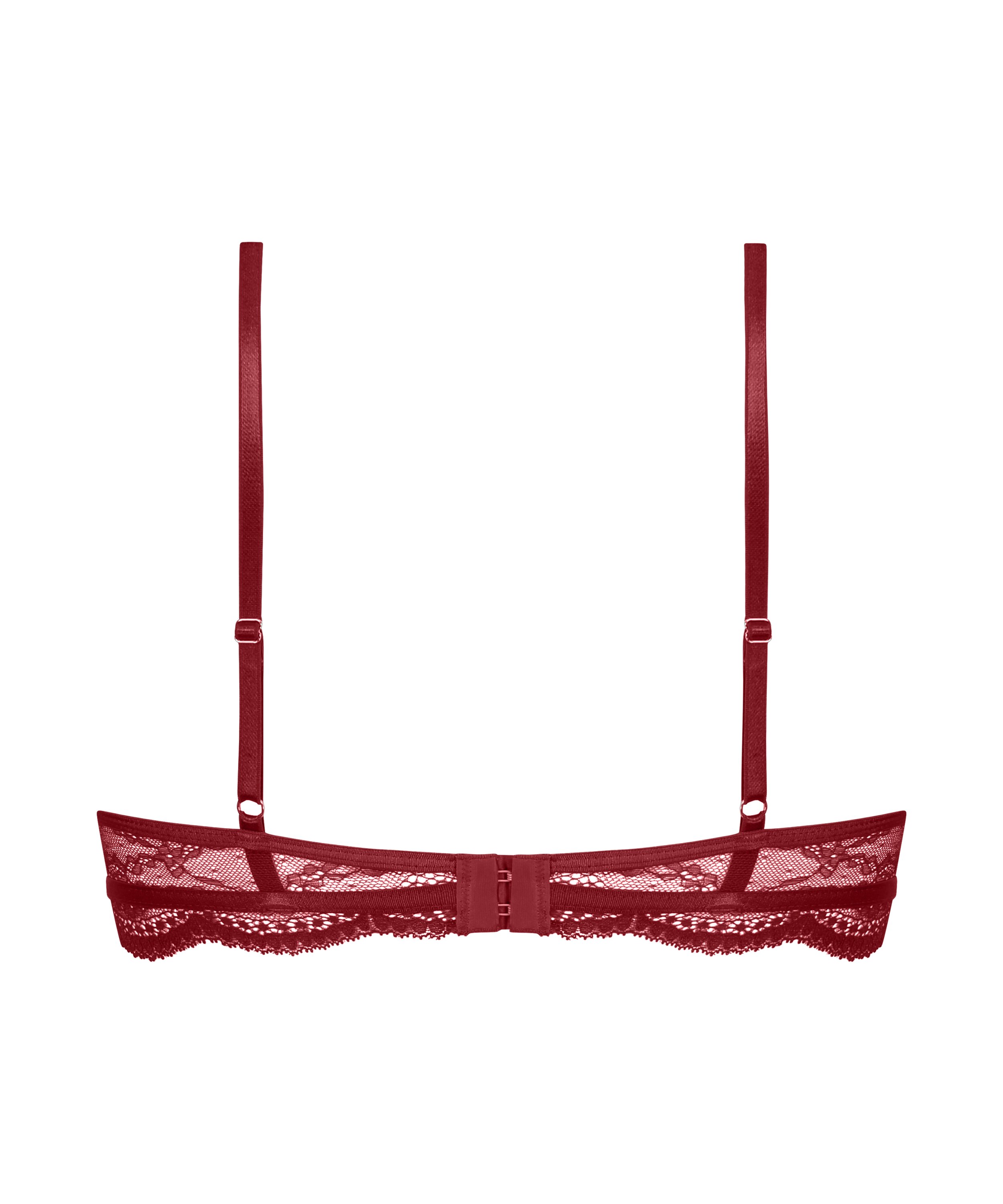 Soutien-gorge non-rembourr&eacute; &agrave; armatures Isabelle, Rouge, main