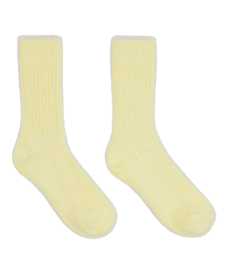 Liv flauschige Socken, Gelb