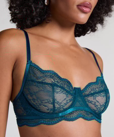 Soutien-gorge non-rembourr&eacute; &agrave; armatures Isabelle, Bleu