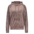 Hoodie en velours, Marron