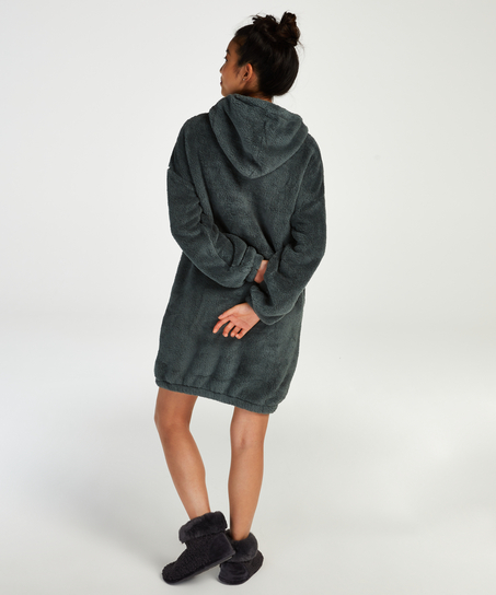 Robe snuggle polaire femme, Vert