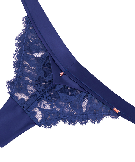 String jambe haute Grace, Bleu