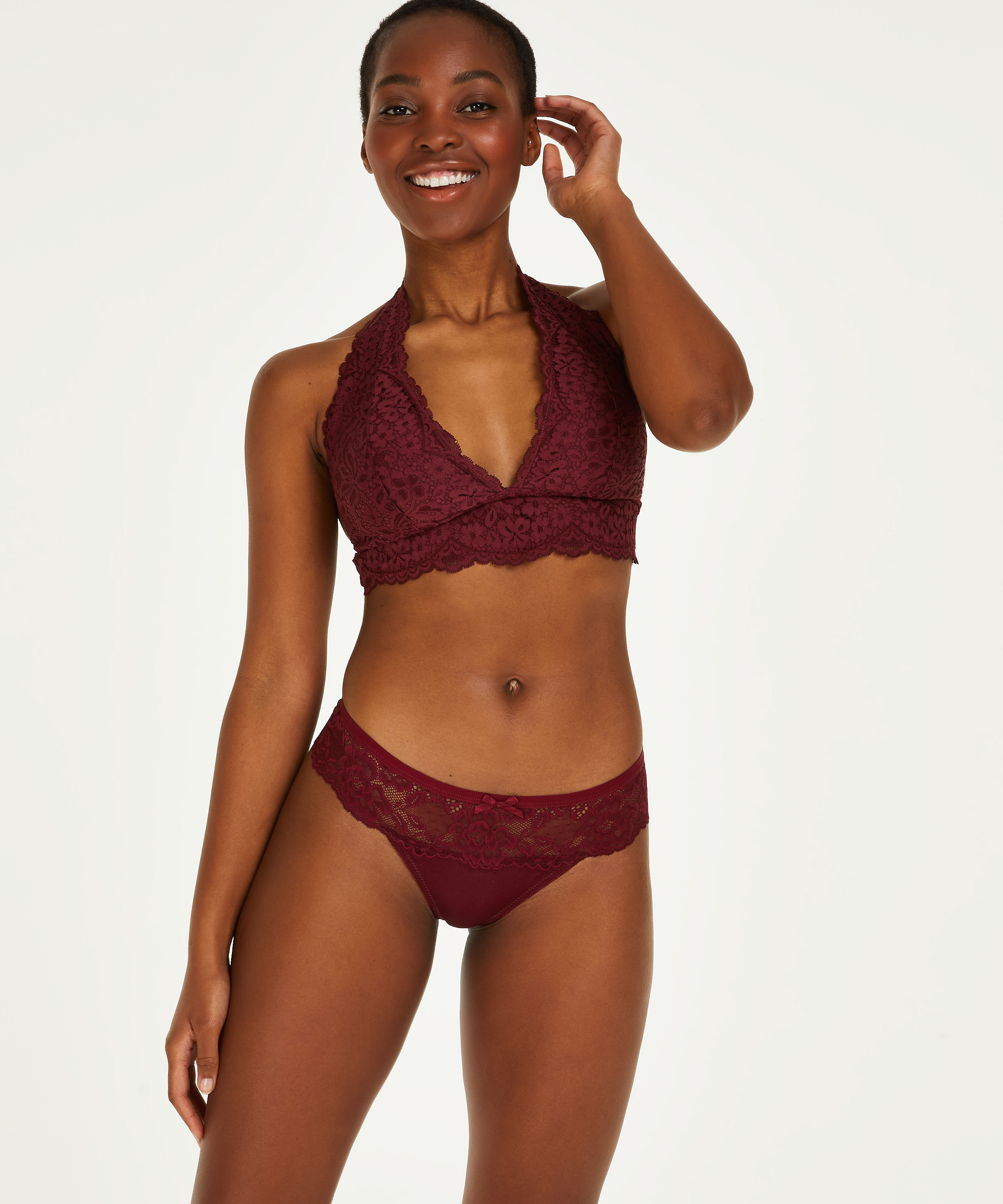 Boxer string Bianca, Rouge, main