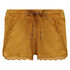 Shorts Velours Lace, Gelb
