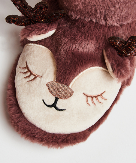 Pantoufles Renne, Violet