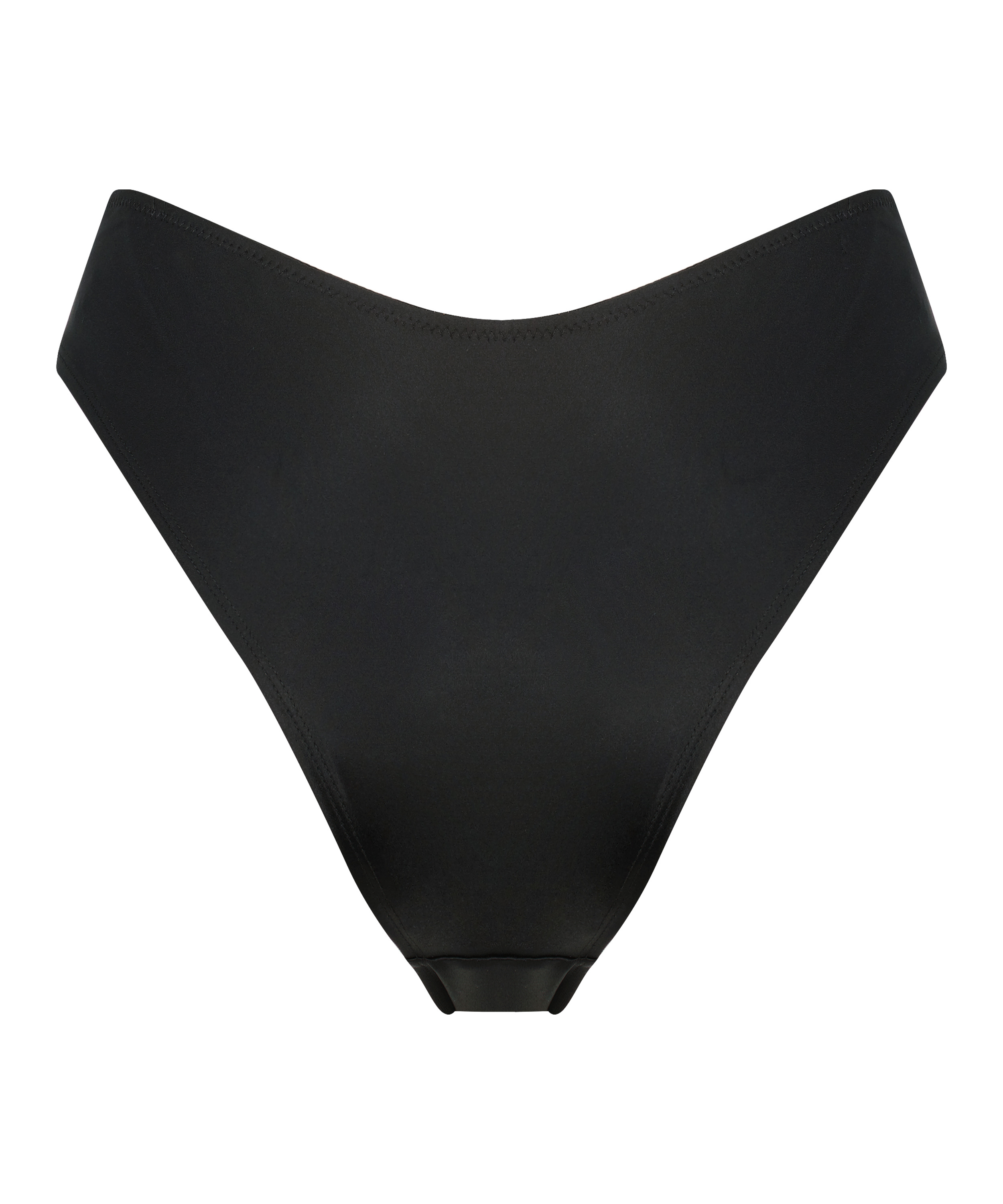 Slip br&eacute;silien &eacute;chancr&eacute; Lexi, Noir, main