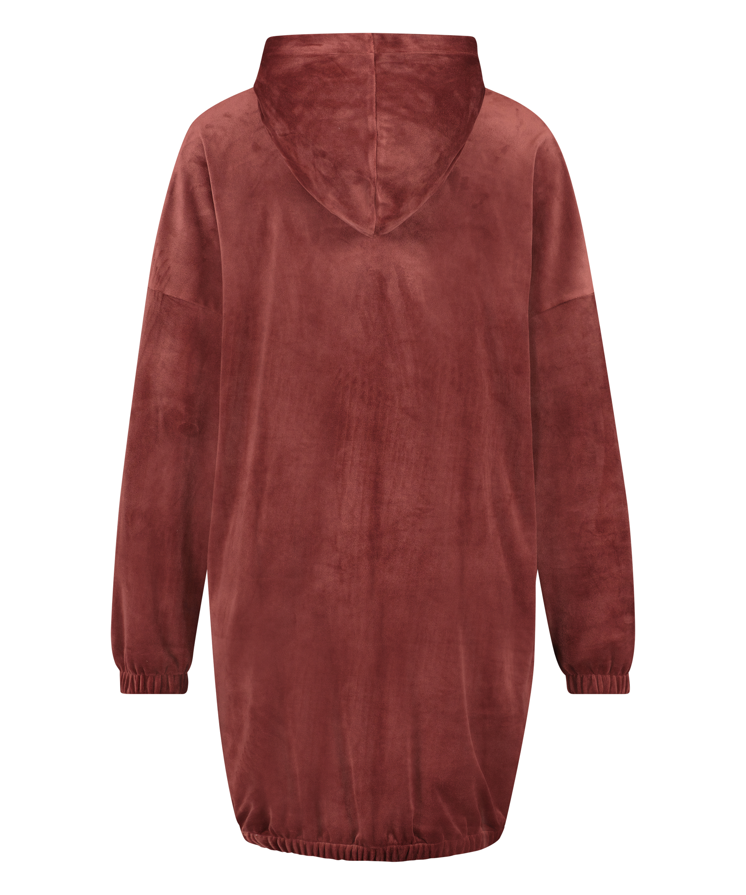 Kleid aus Velours, Braun, main
