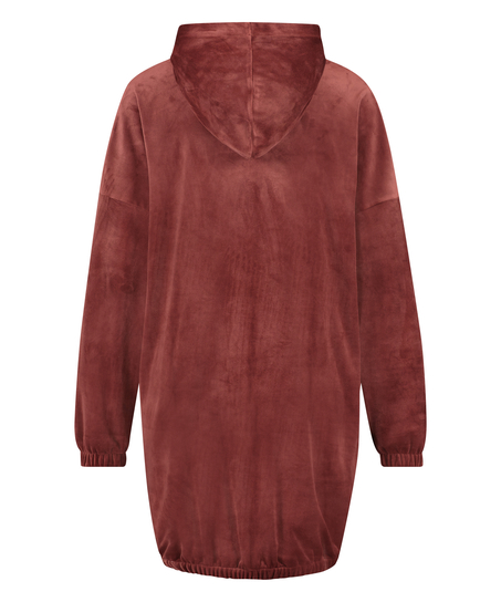 Kleid aus Velours, Braun