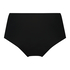 Slip brésilien taille haute Invisible, Noir