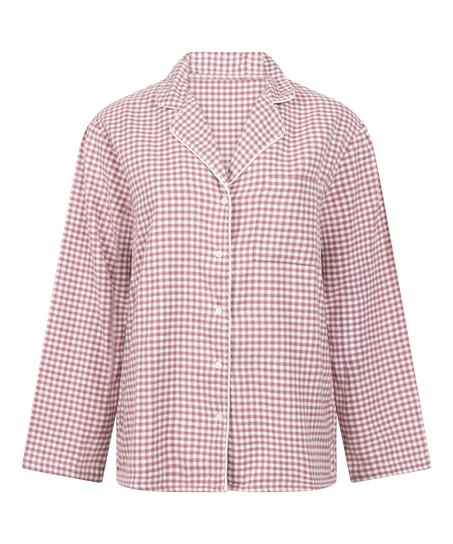 Pyjamatop Flanel Essentials, Lila