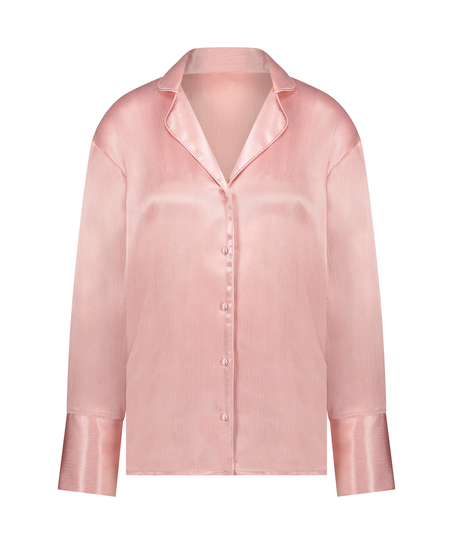 Langarmjacke Satin, Rose