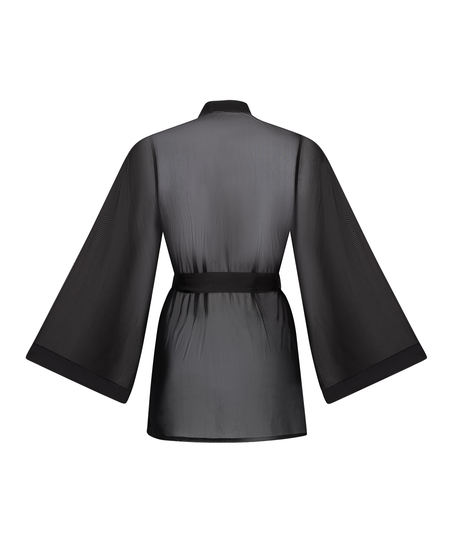 Kimono Maxime Tulle, Schwarz