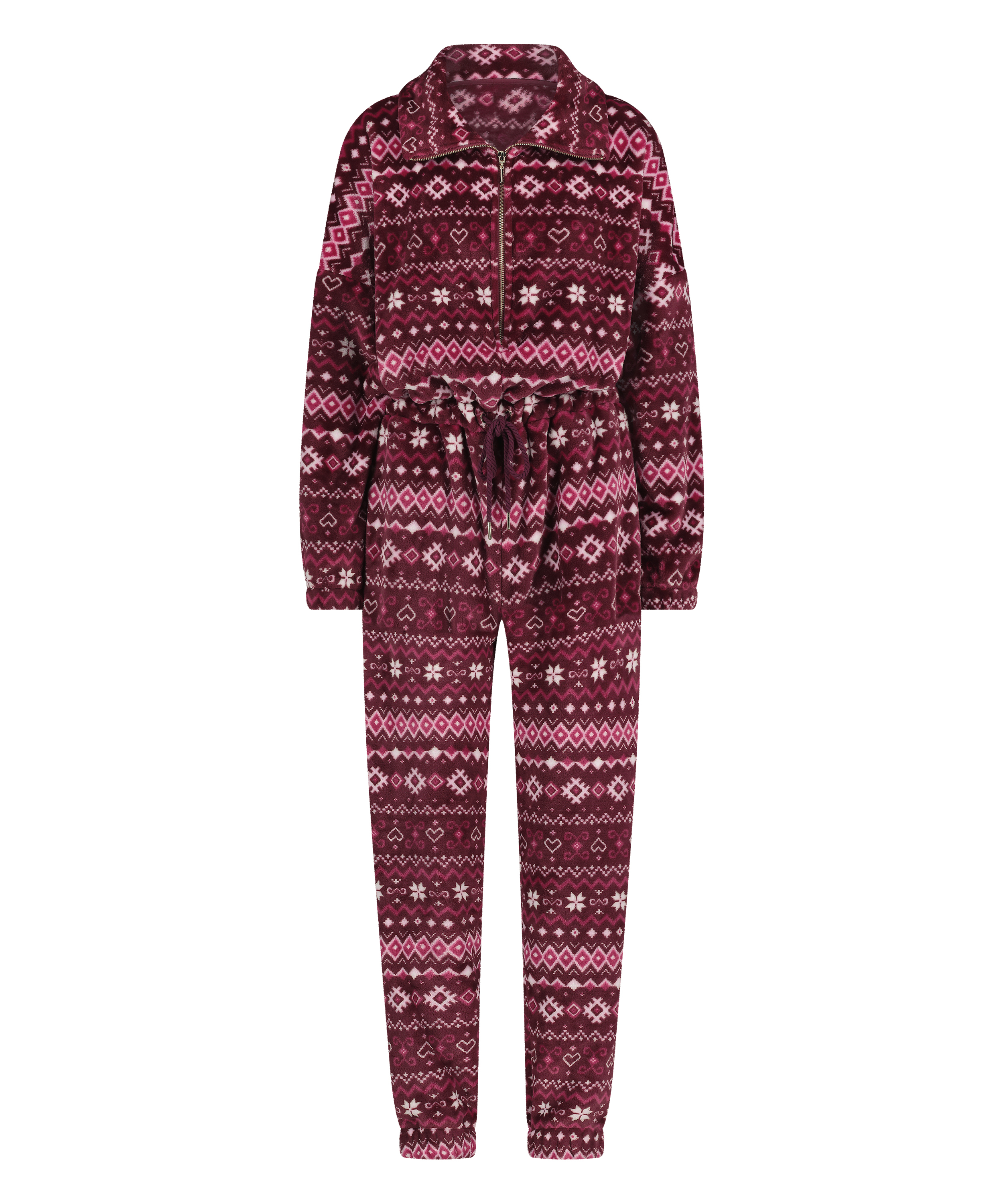 Onesie aus Fleece, Rot, main