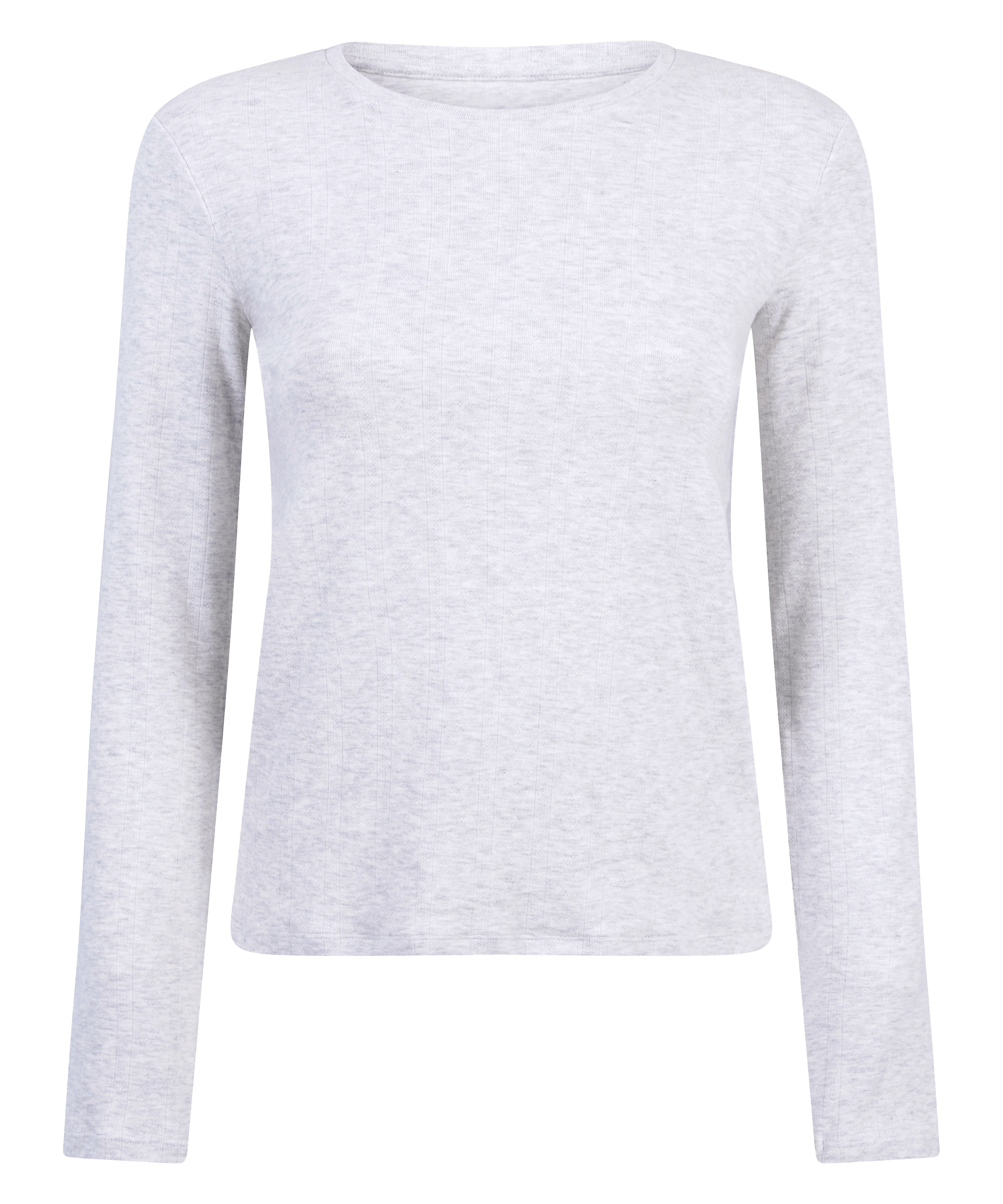 Haut de pyjama Pointelle, Gris, main