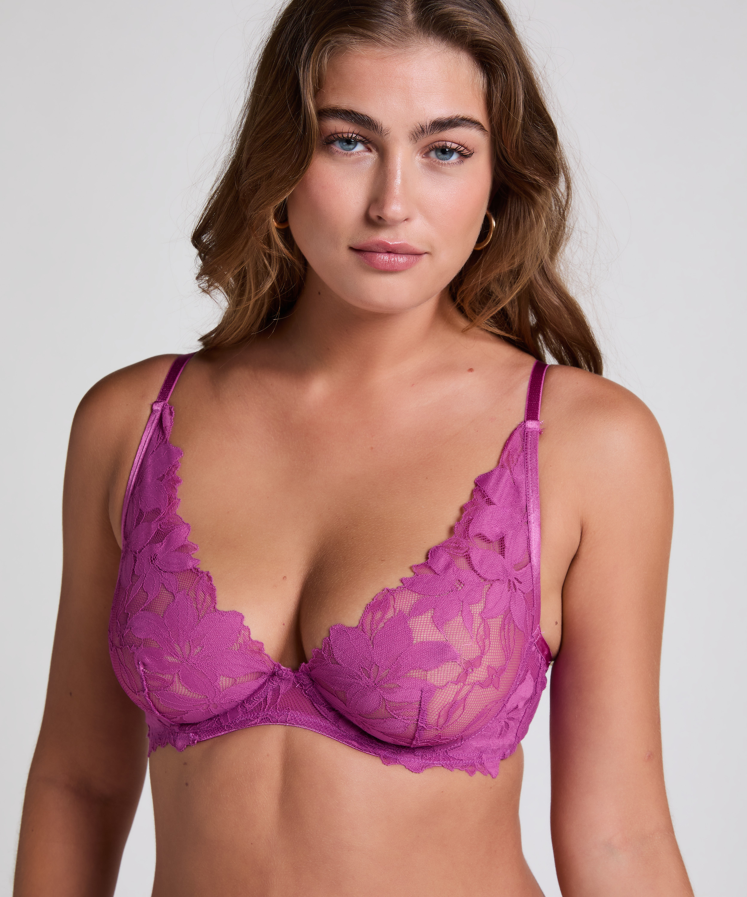 Soutien-gorge &agrave; armatures non-pr&eacute;form&eacute; Ingrid, Violet, main