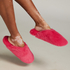 Pantoufles mules Teddy, Rose