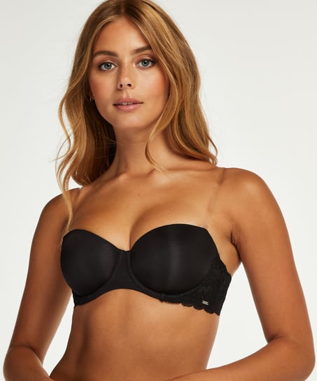 Bretelles de soutien-gorge transparentes bonnet D+, Blanc