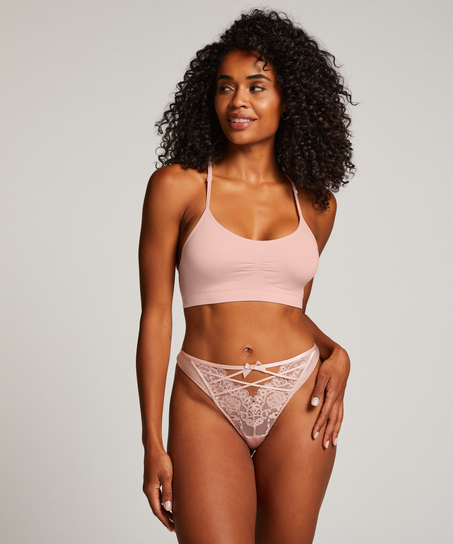 String mit hohem Beinausschnitt Cheryl, Rose