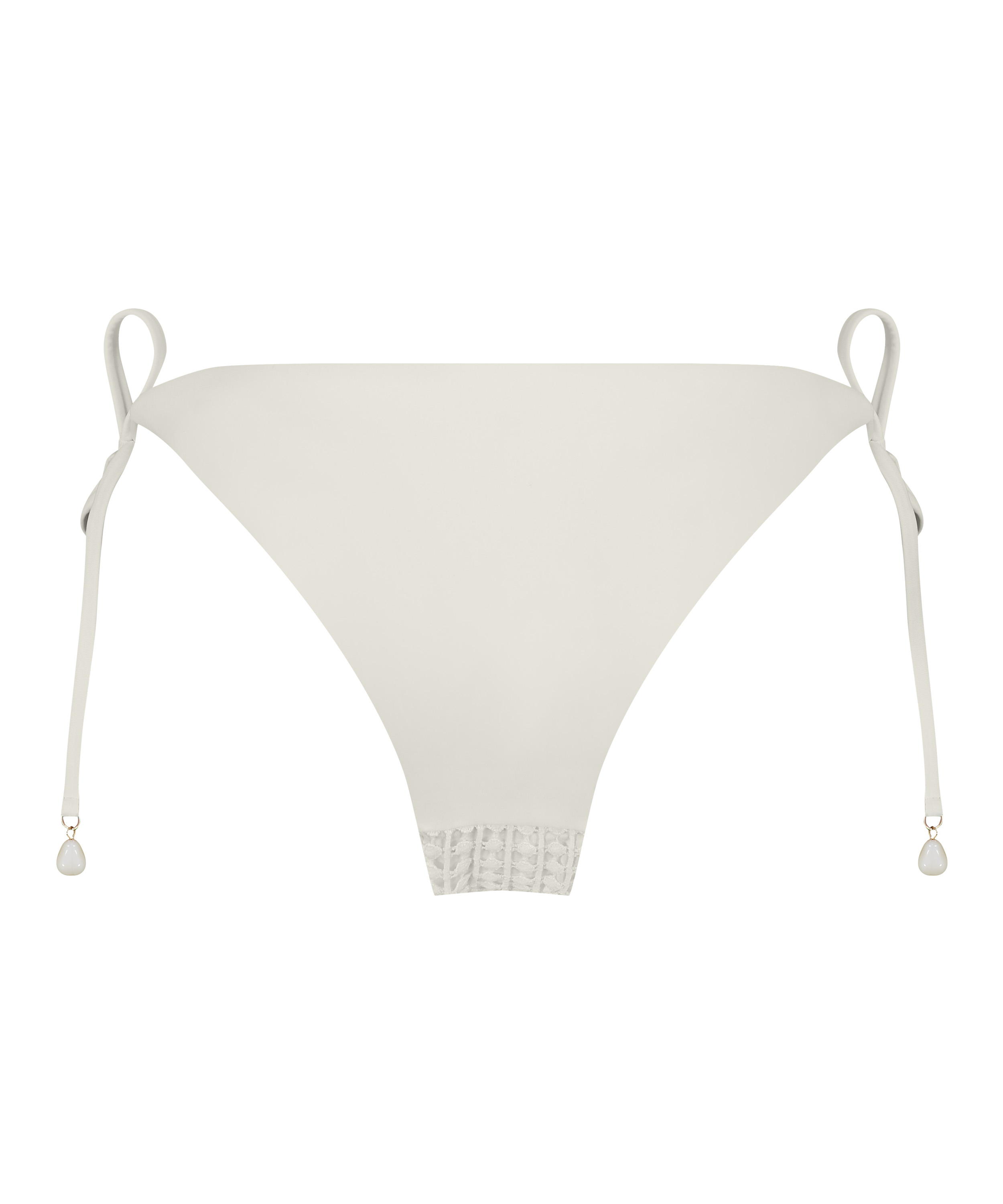 Slip de Bikini Cheeky Tanga Maui Crochet, Blanc, main