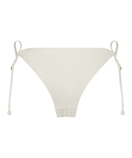 Slip de Bikini Cheeky Tanga Maui Crochet, Blanc