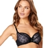 Non-padded underwired bra Elle, Noir