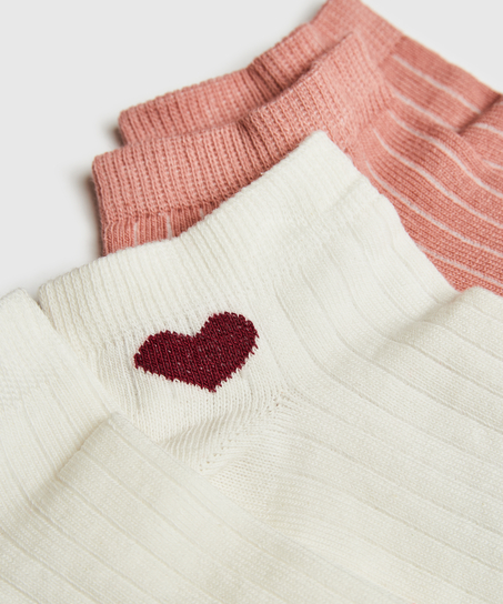 2 Paires de Chaussettes, Blanc