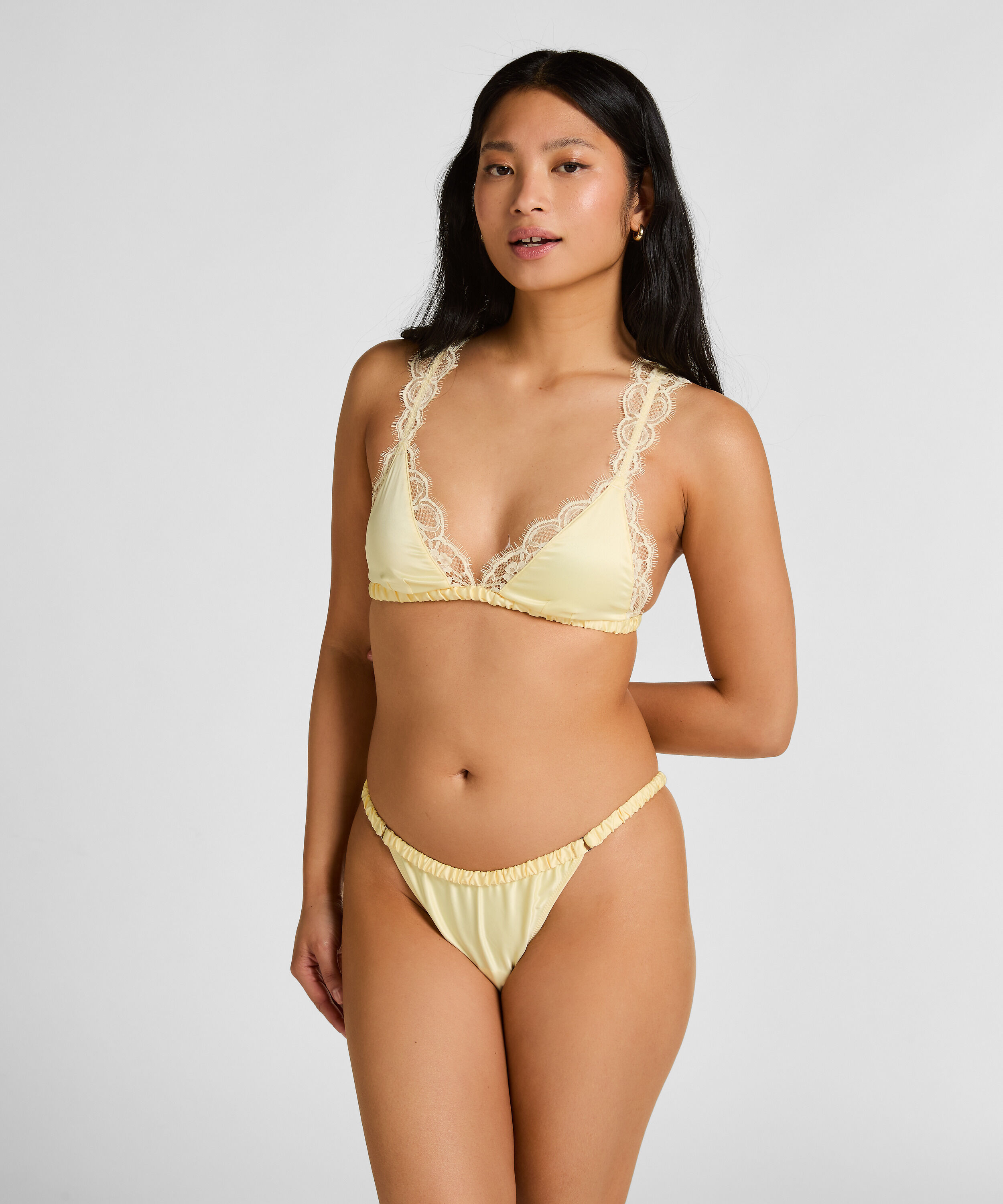 Hoch geschnittener Brazilian Eva, Gelb Hoch geschnittener Brazilian Eva, Gelb