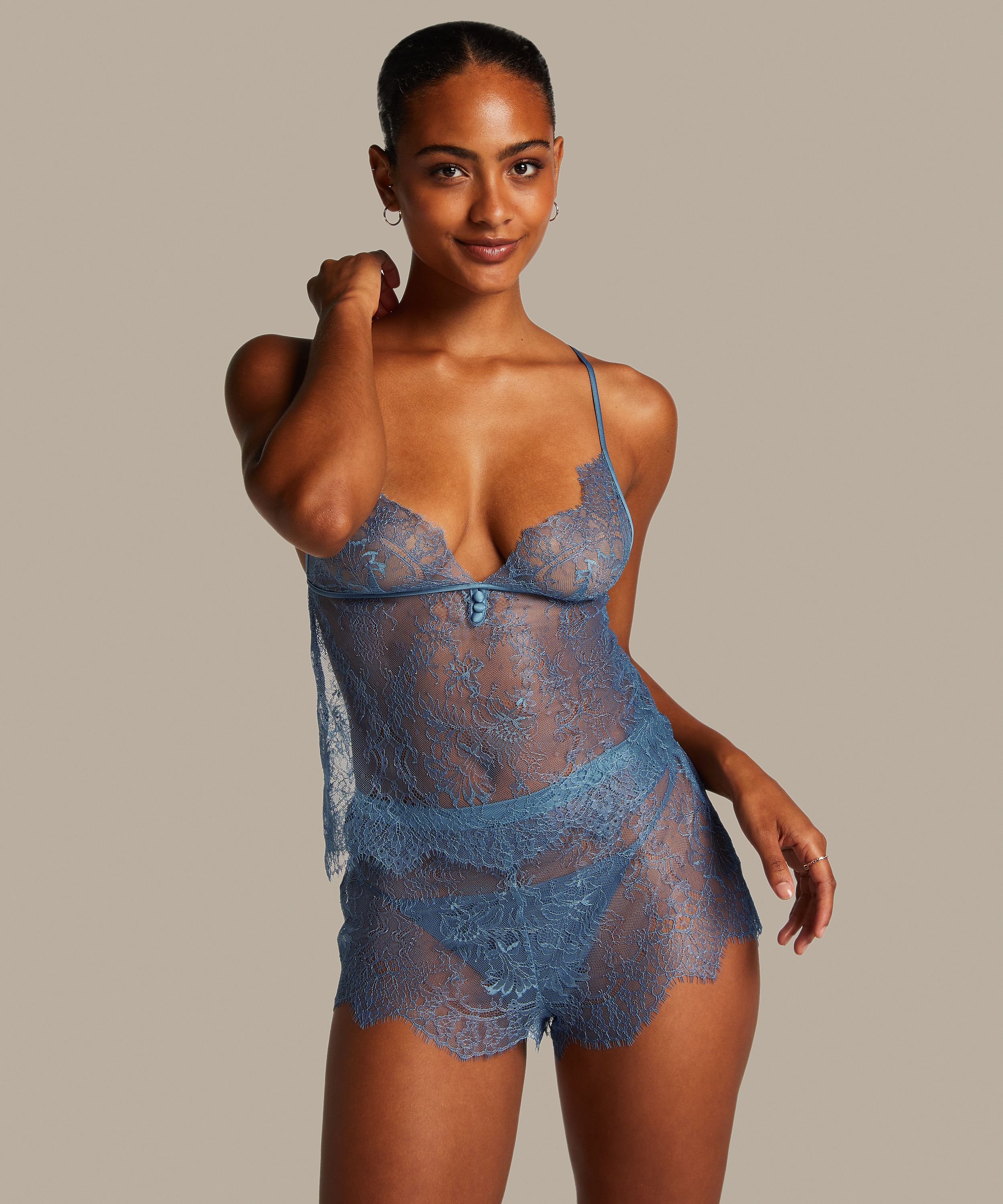 Cami Lace Delphine, Blau, main