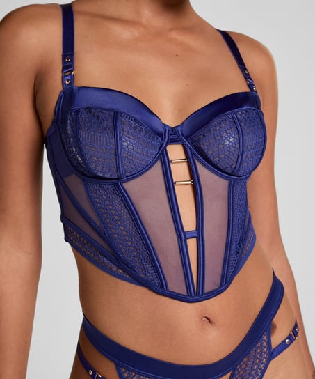 Soutien-gorge longline à armatures non rembourré Missy, Bleu