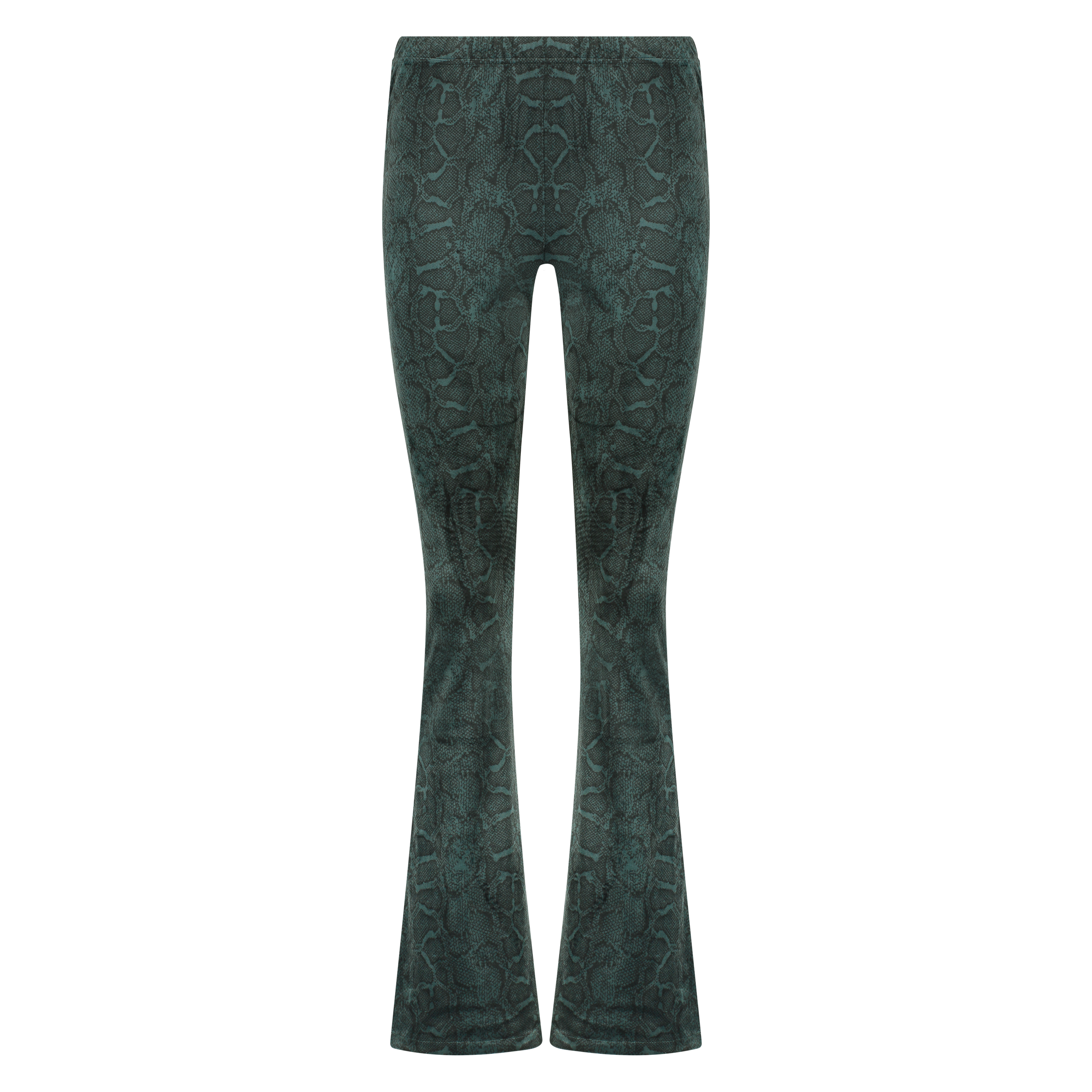 Legging Velours Flared, Vert, main