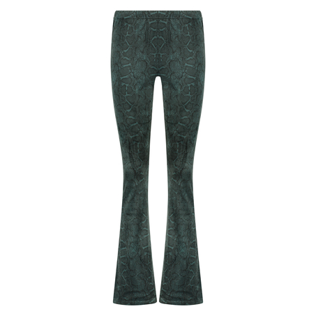 Legging Velours Flared, Vert
