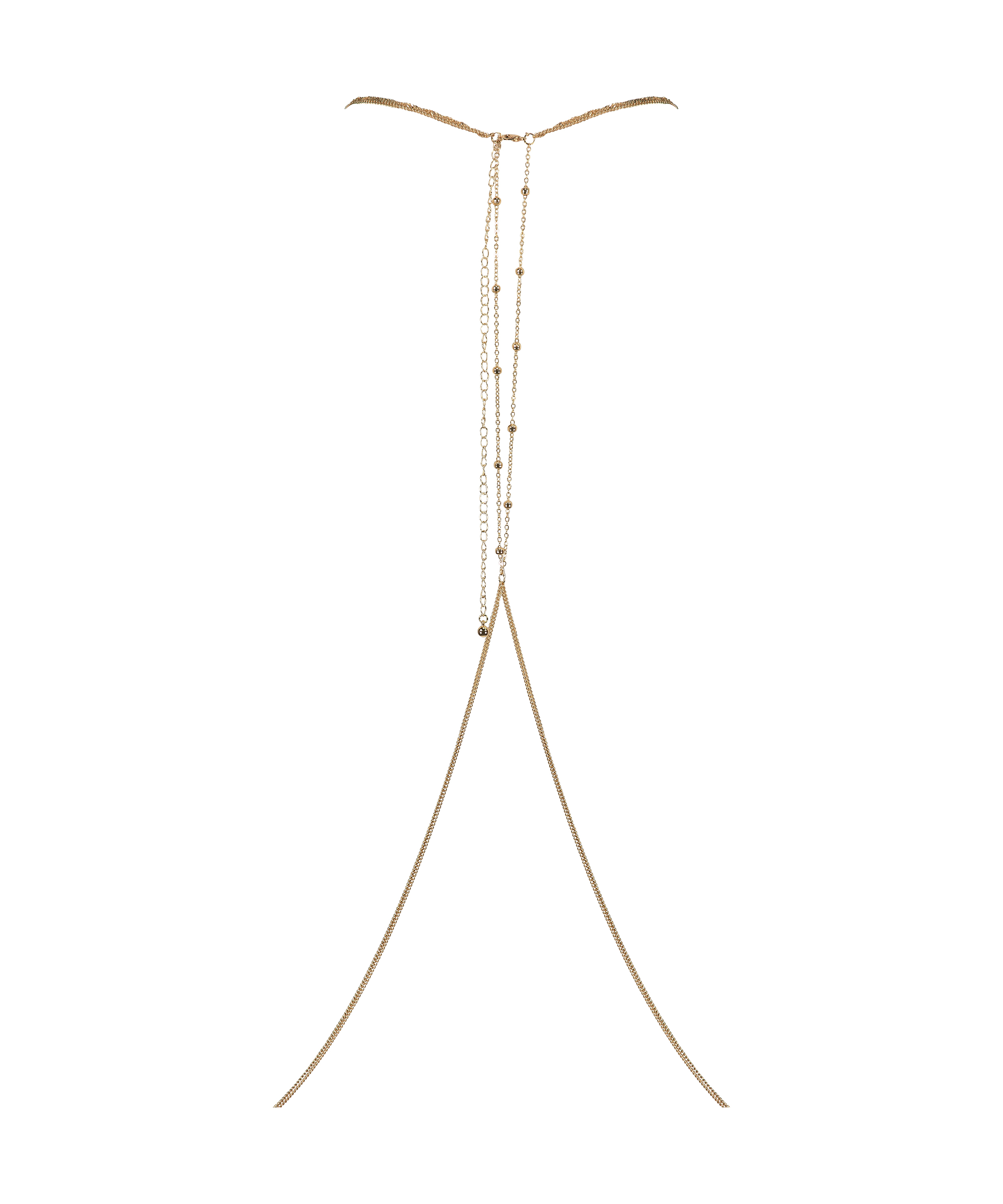 Body Chain Harnisch, Gelb, main