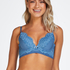 Soutien-gorge bustier &agrave; armatures pr&eacute;form&eacute; Lotte, Bleu
