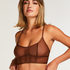 Brassi&egrave;re longline Sexy Mesh, Marron