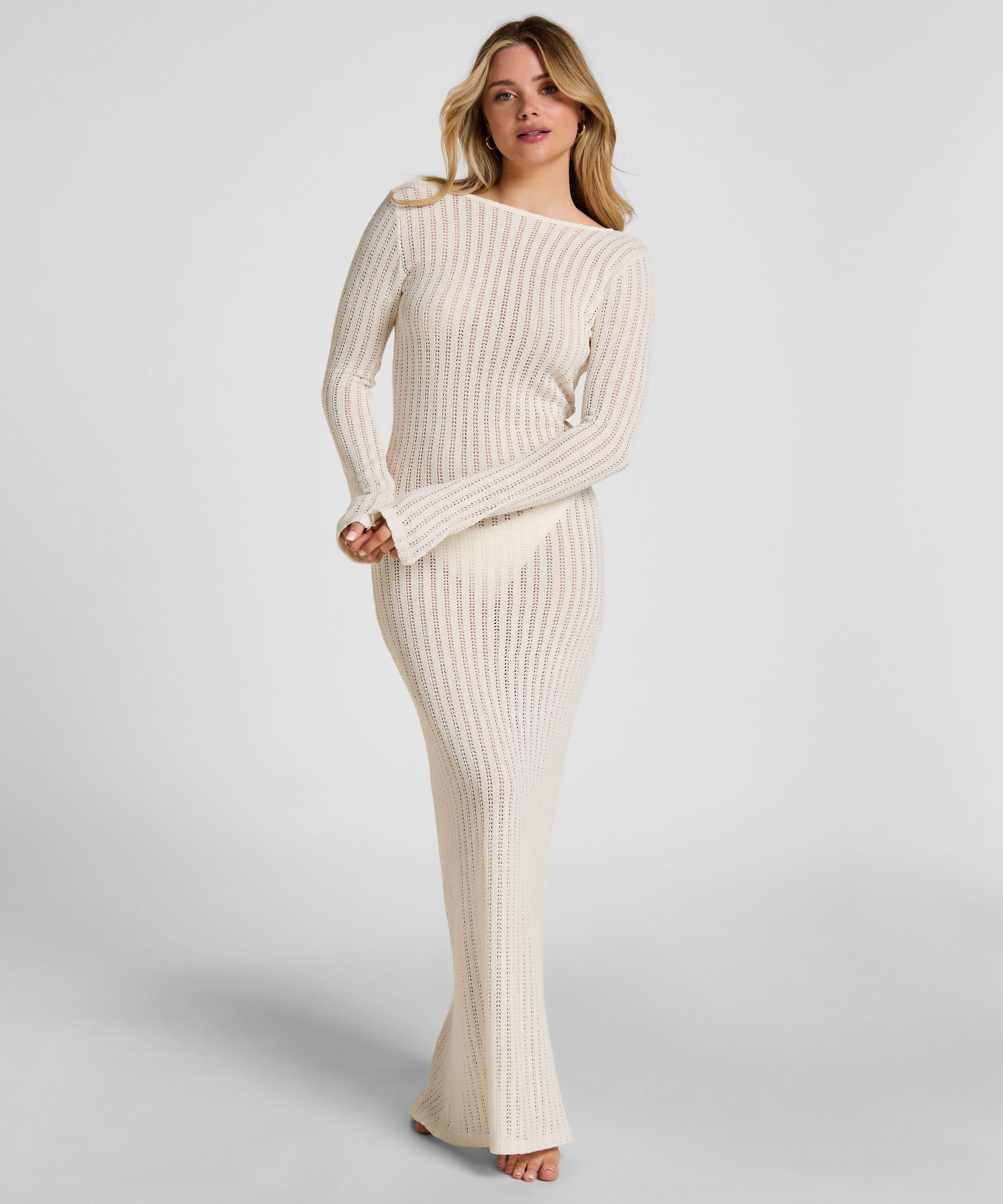 Strand Ring Kleid Coastal Muse, Weiß Strand Ring Kleid Coastal Muse, Weiß