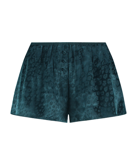 Shorts Leopard, Blau