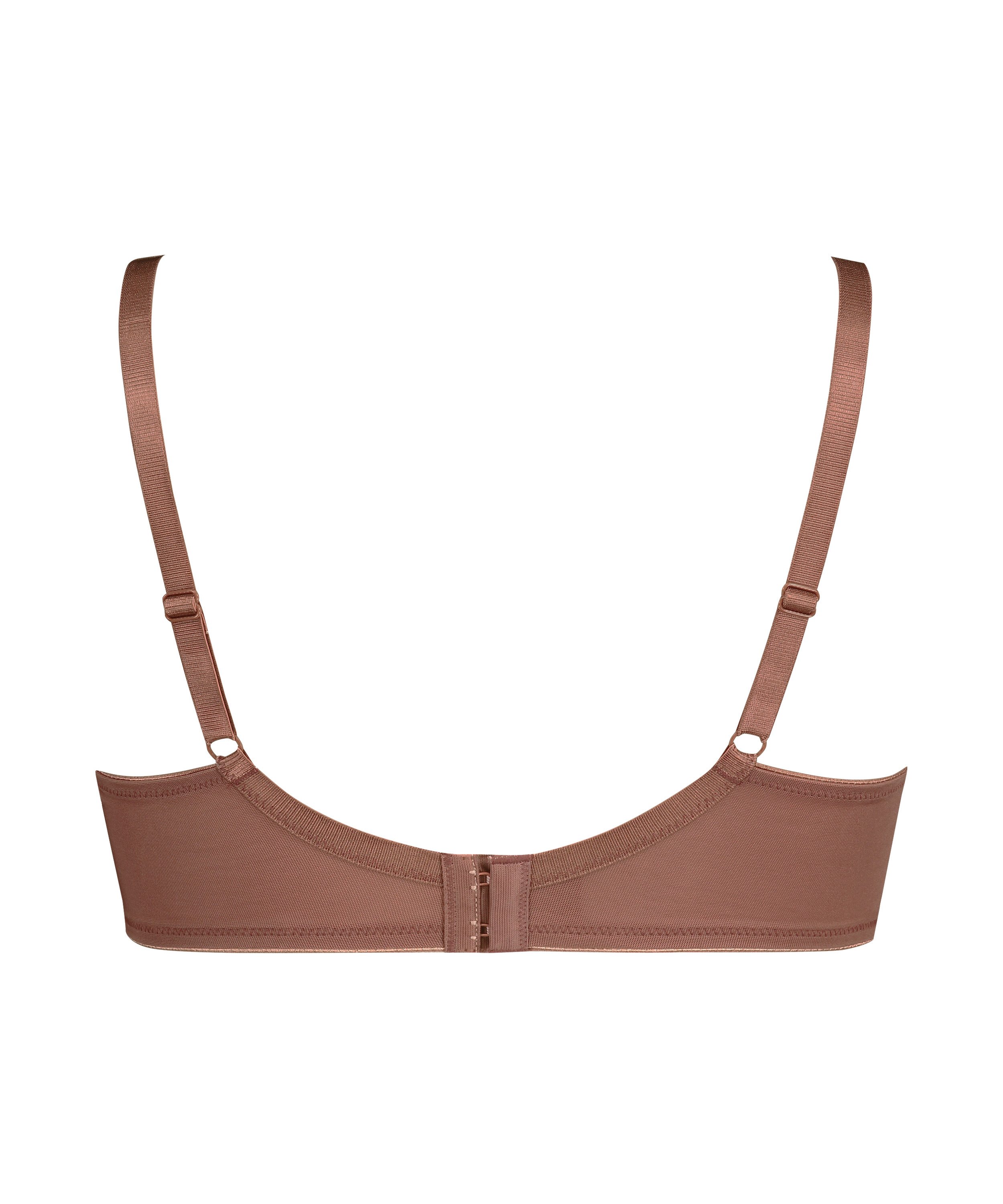 Soutien-gorge à armatures non-préformé minimiseur Nina, Marron, main