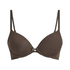 Soutien-gorge &agrave; armatures pr&eacute;form&eacute; Plunge, Marron