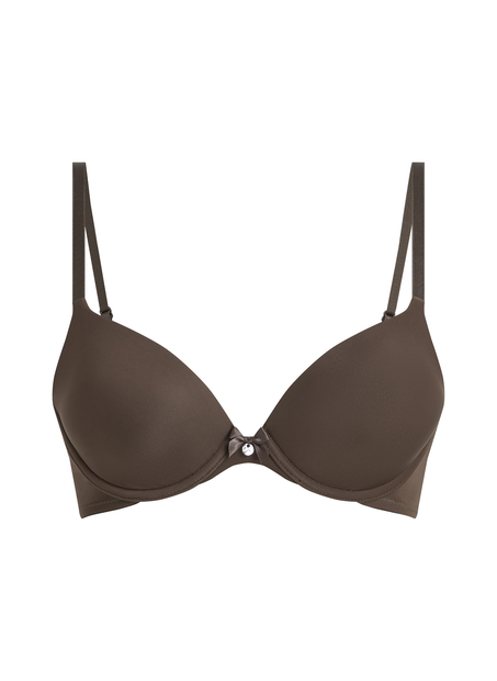 Soutien-gorge &agrave; armatures pr&eacute;form&eacute; Plunge, Marron