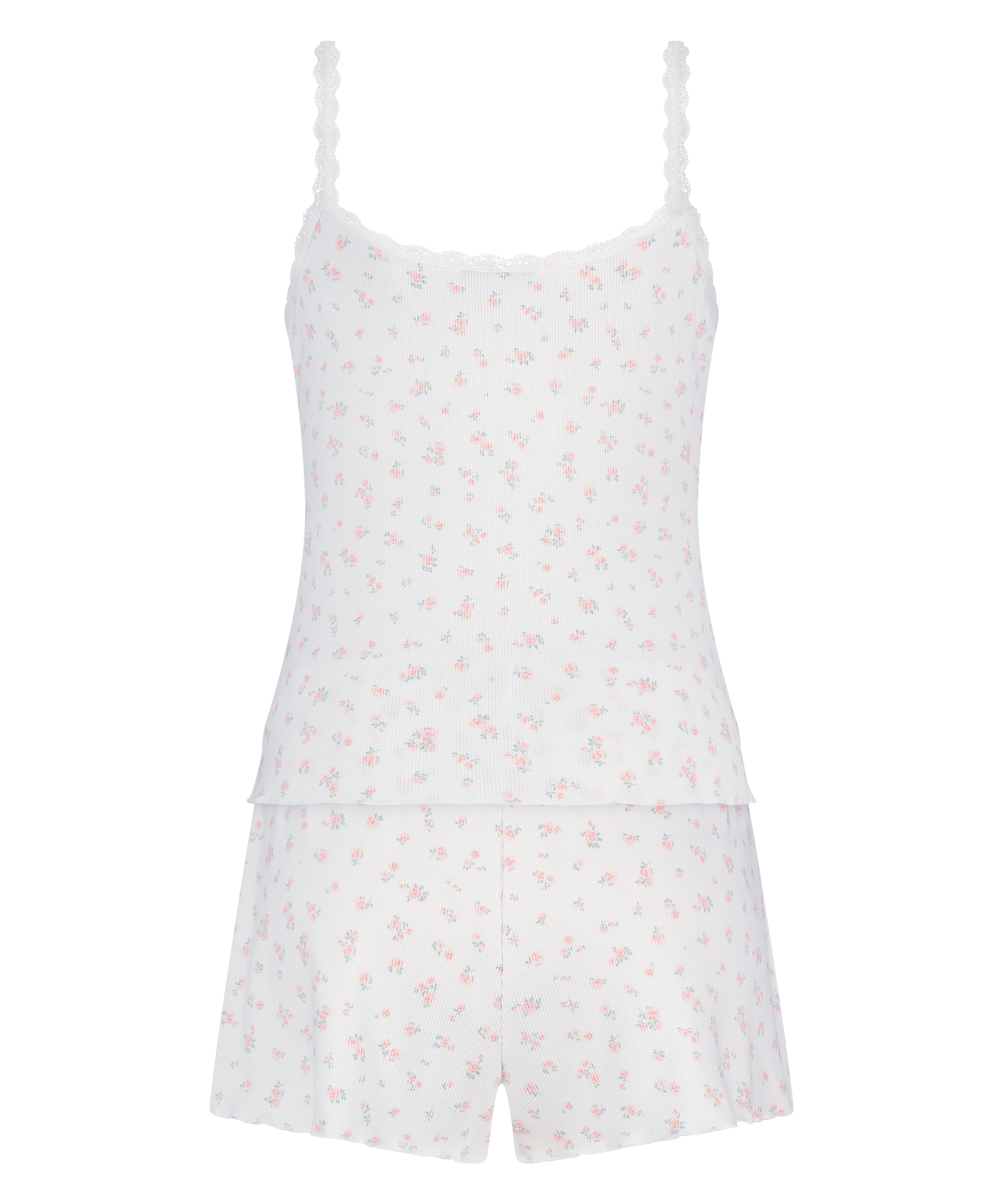 Pyjamaset gerippt, Rose, main