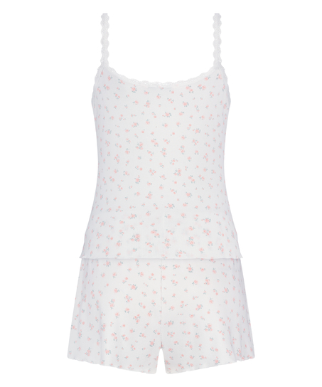 Pyjamaset gerippt, Rose