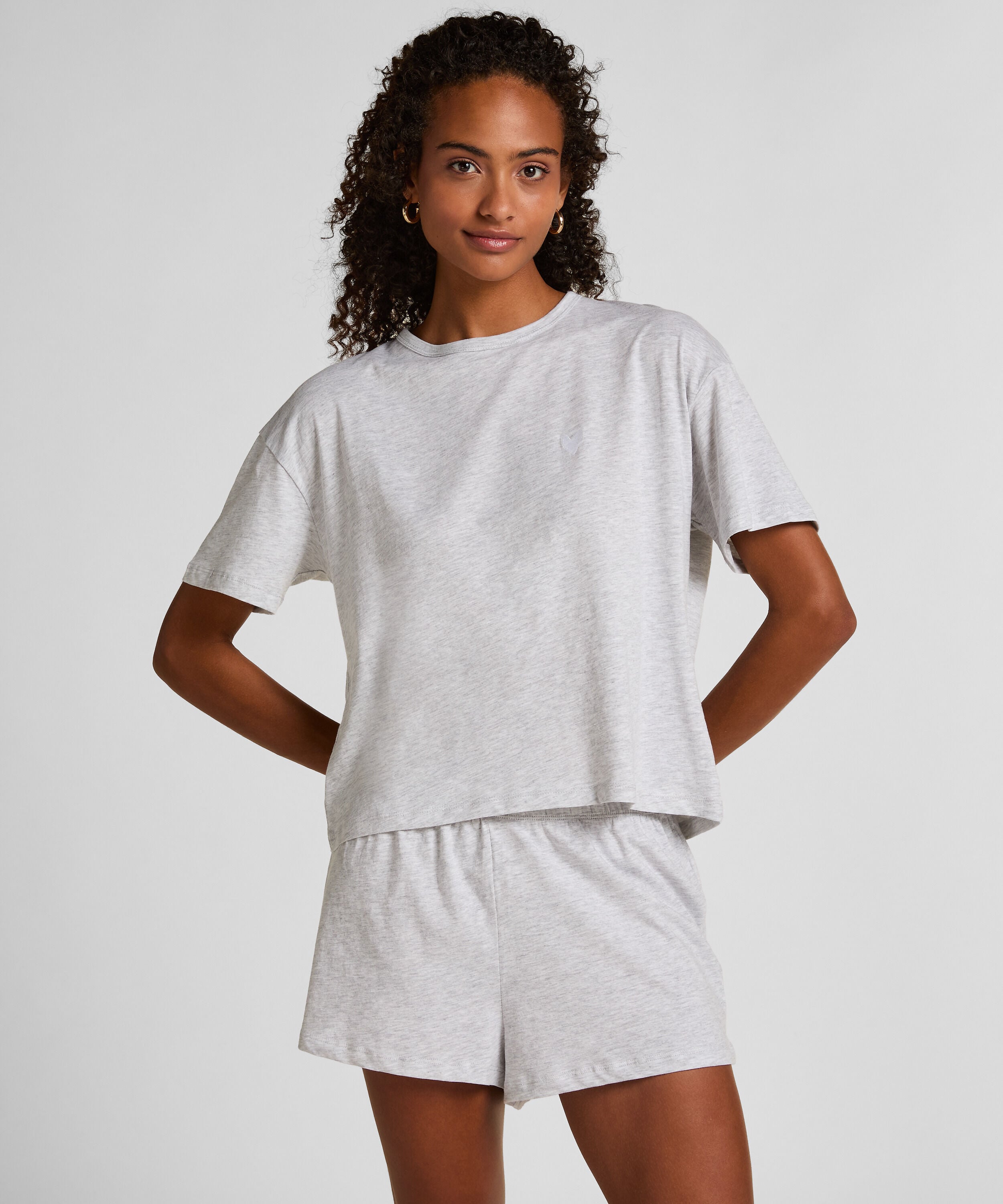 Pyjama-Set aus Jersey Heart