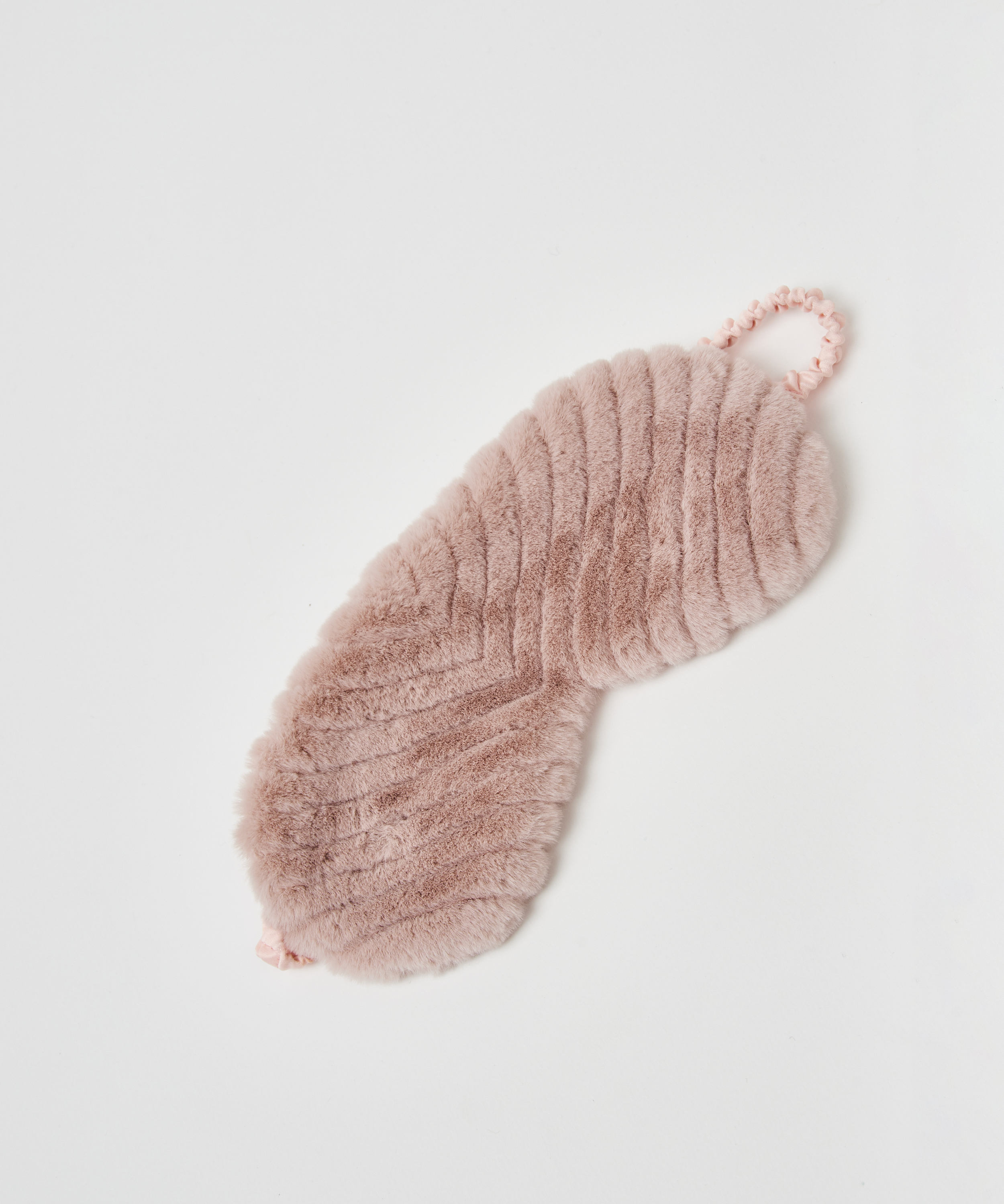 Kunstpelz-Schlafmaske, Grau, main