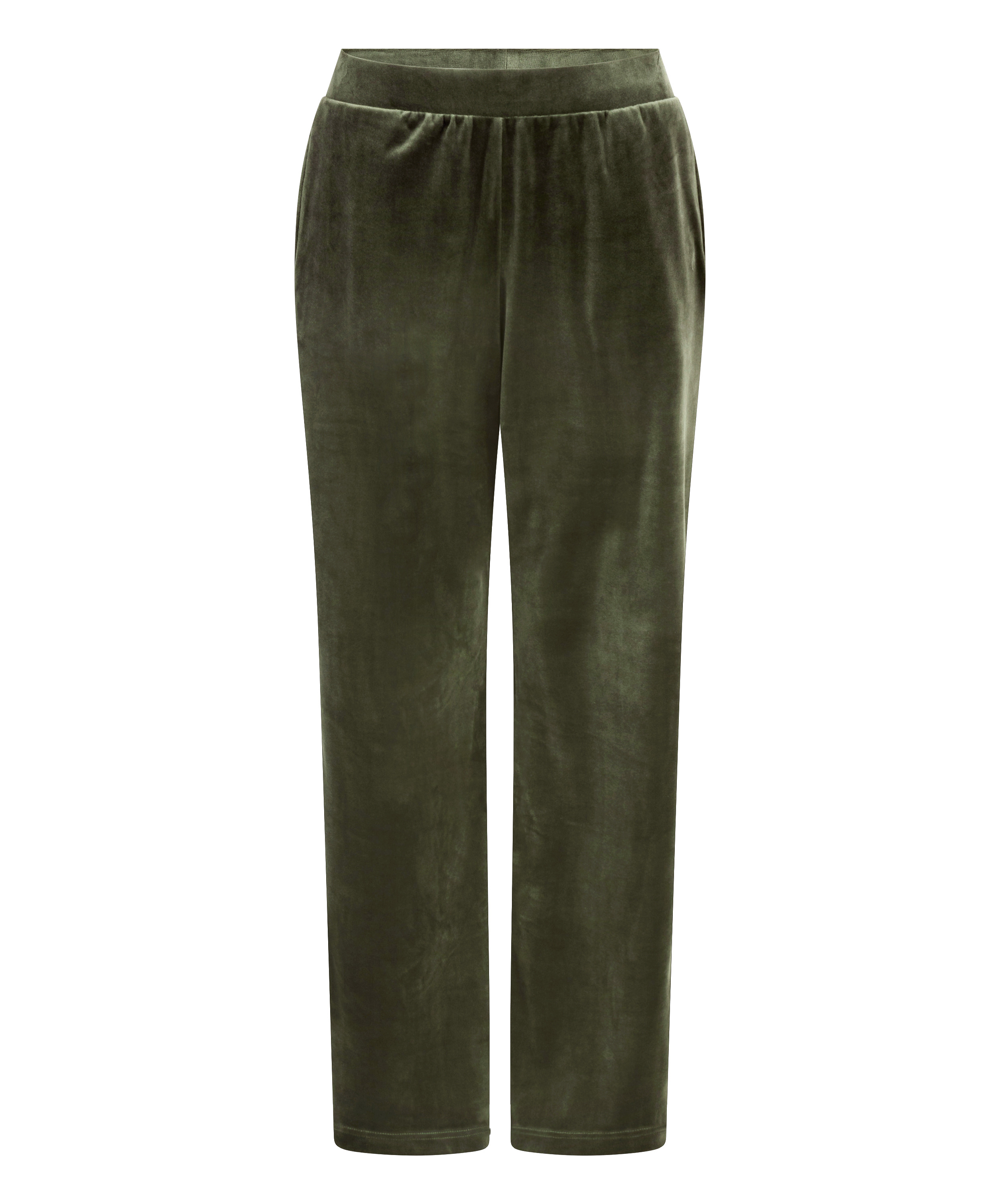Pantalon de pyjama velours, Vert, main