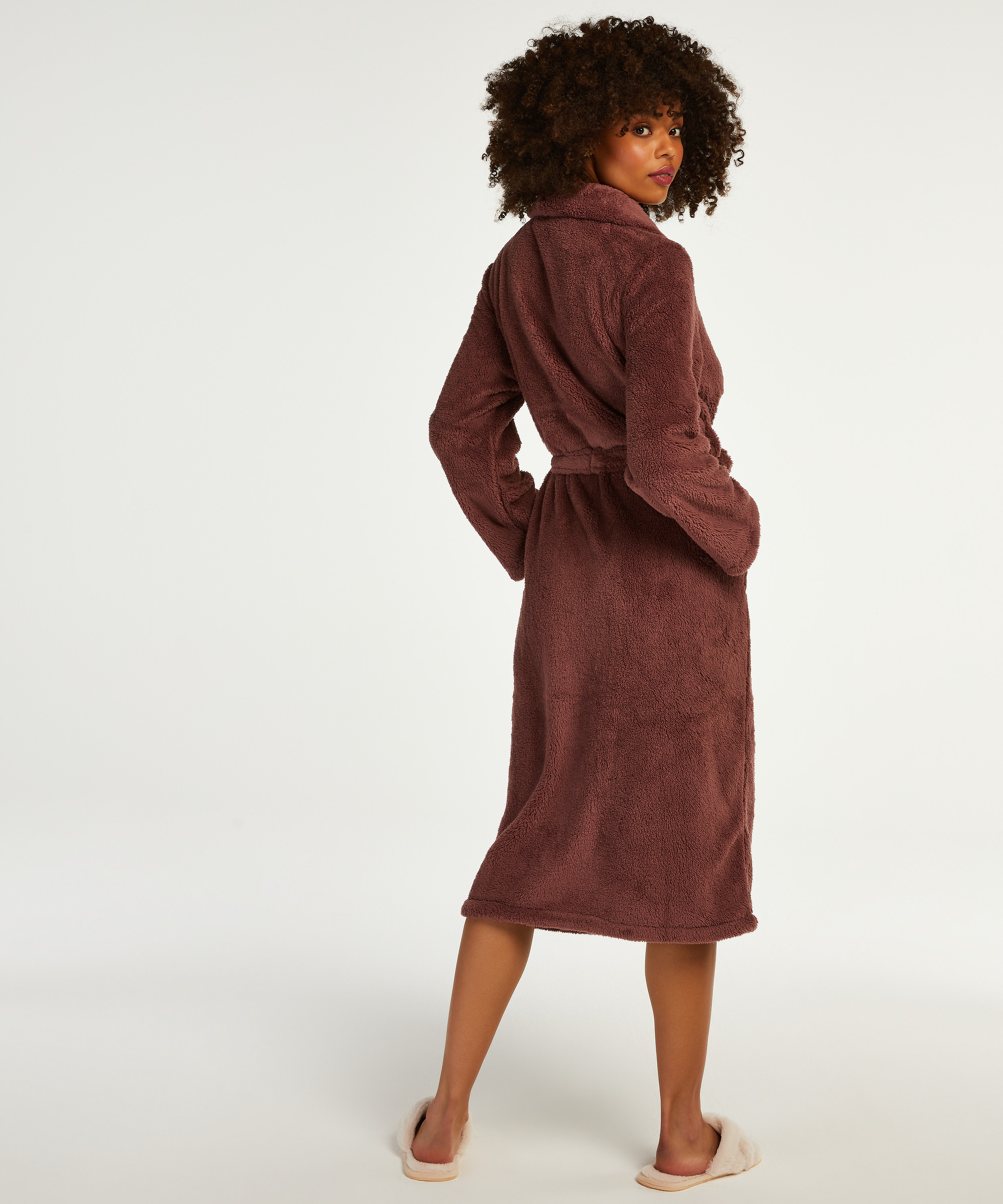 Peignoir Fleece, Violet, main