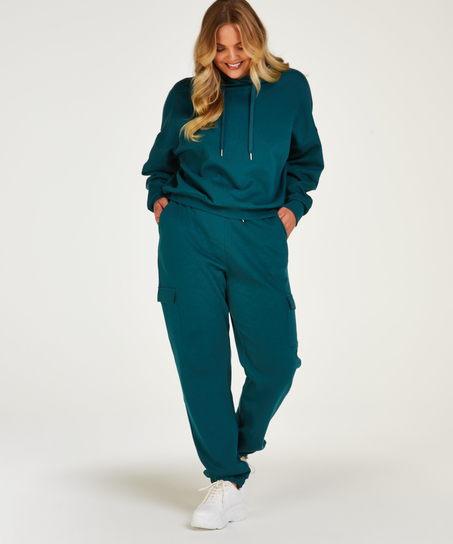 Hoodie &agrave; manches longues, Bleu